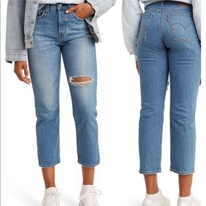 Wedgie High Waist Straight Leg Ankle Jeans